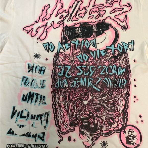 Hellstar No Guts No Glory T-Shirt Men’s Large, Medium, Small - Picture 3 of 3